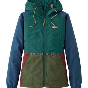 LL Bean Mountain Classic Jacket, Multicolor Spruce/Tuscan Olive